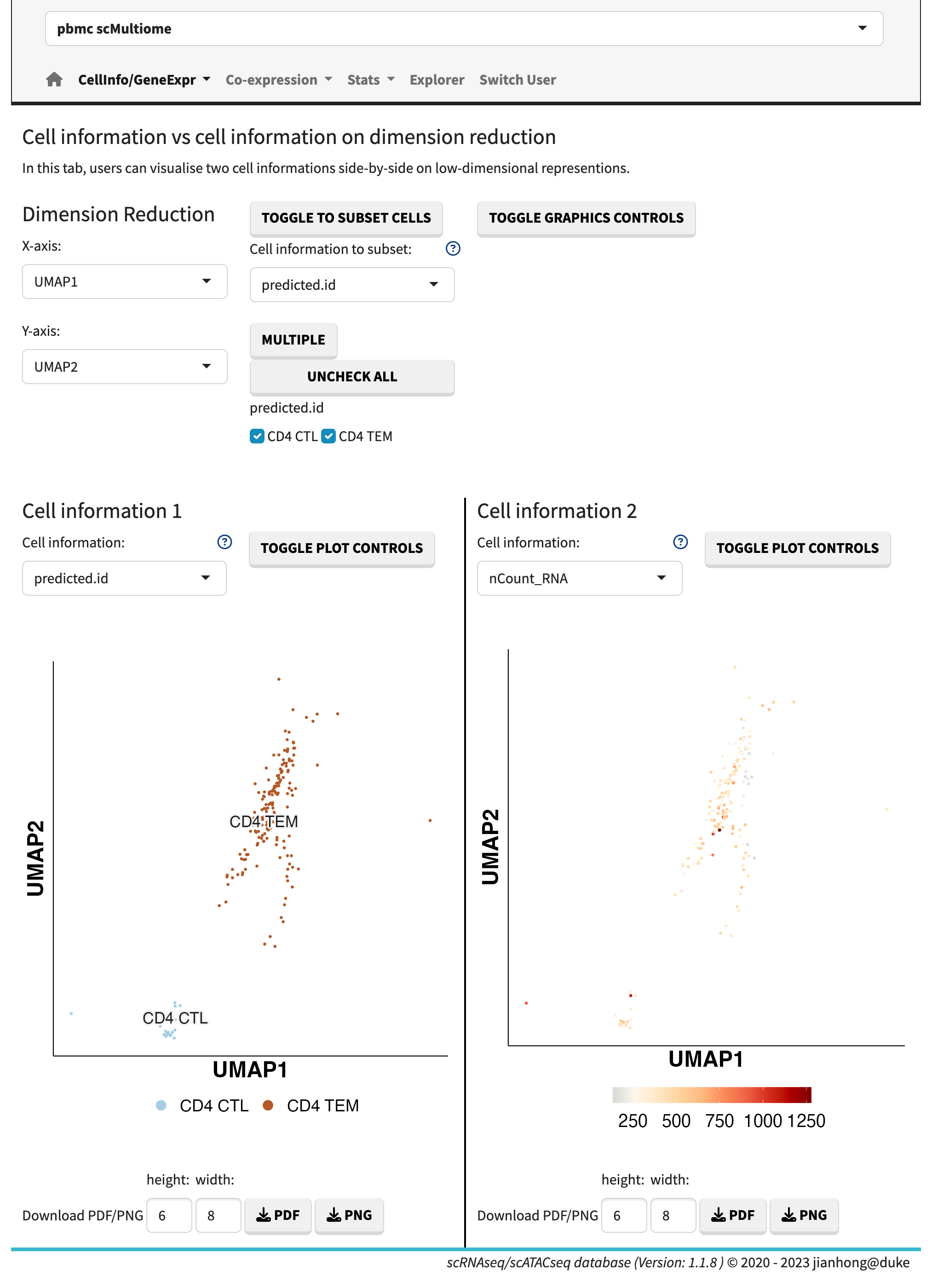 Cell information vs. cell information