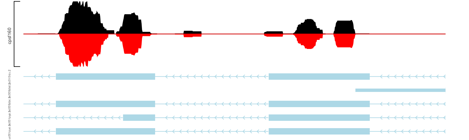 show two data in the same track