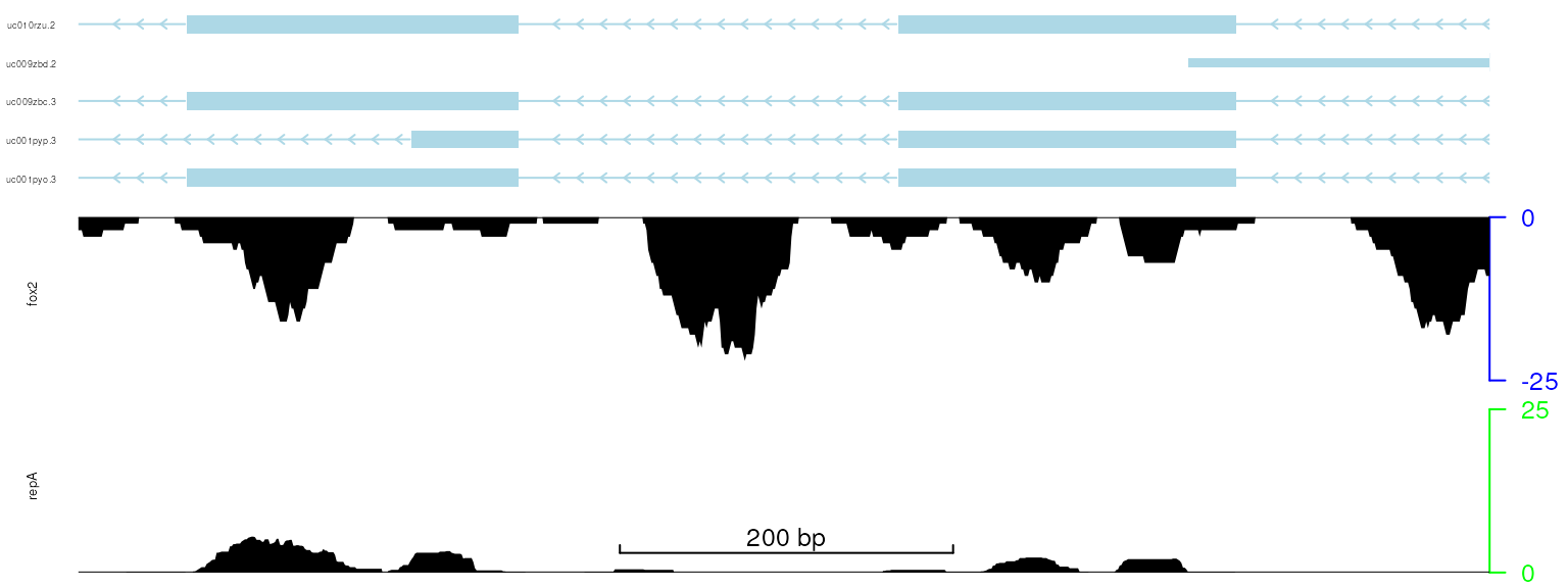 plot data with adjusted track color